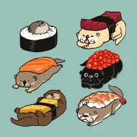 Sushi Otter T-Shirt - design