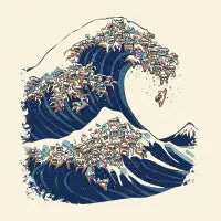 The Great Wave of Poodle - design