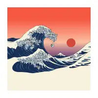 The Great Wave of Shih Tzu - design
