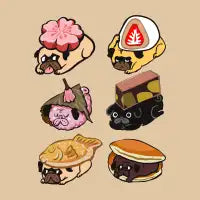 Wagashi Pug - design