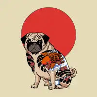 Yakuza Pug - design