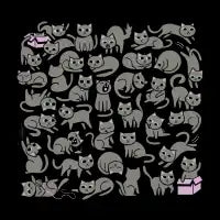 Cats, Cats, and More Cats (Grey Version) - design