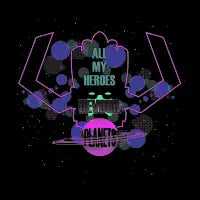 All My Heroes Devour Planets - halftones - design