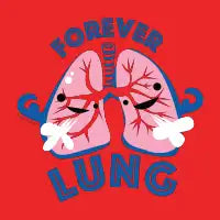 Forever Lung - Cute Lungs for Asthma COPD Pneumonia Respiratory Therapist Pulmonology Humor - design