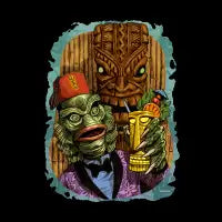 The Creature Drinks Among Us - design