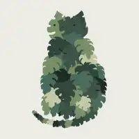 Cat and Plant 4: Meowstera - design