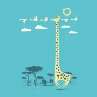 I'm like a bird (blue) - design