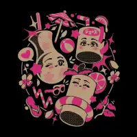 Anime Kawaii Drinks T-Shirt - design