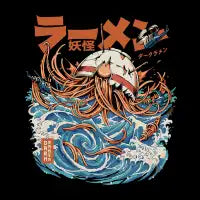Black Dark Great Ramen off Kanagawa - design