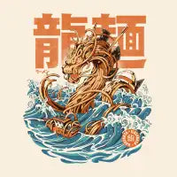 Great Ramen Dragon off Kanagawa T-Shirt - design