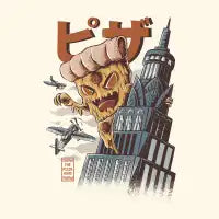 Pizzakong - Cream T-Shirt - design