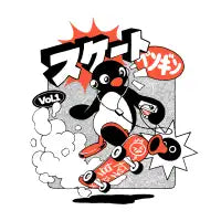 Skate Penguin - design