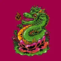Dragon & Flower - design