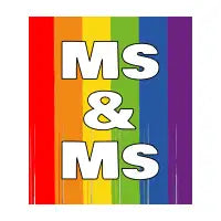 Gay Marriage Two Wives Lesbian Wedding Rainbow - design