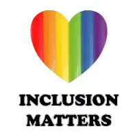 Inclusion Matters Rainbow Heart - design