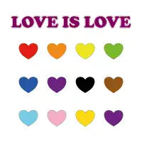 Love is Love Rainbow Hearts - design