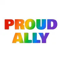 Proud Ally LGBTQ rainbow - design