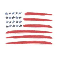Painted US Flag - design