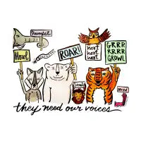 they need our voices T-Shirt - design