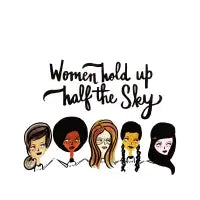 WOMEN HOLD UP HALF THE SKY - design