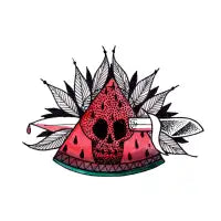 Tattoo watermelon - design