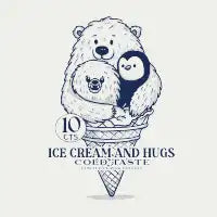 Ice Cream & Hugs - design