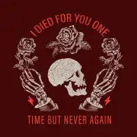 Never again - design