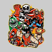 Retro Gaming Collection - Clash At Demonhead T-Shirt - design