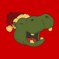 Christmas Hippo Head - design