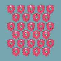Demon Donut Pattern - design