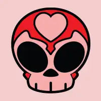 Lucha Skull Heart - design