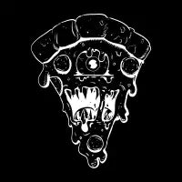 Monster Slice Outline (White) - design