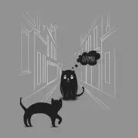 The Superstitious Cat - design