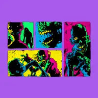 Undead Panels - Horror T Shirt ELECTRIC - design