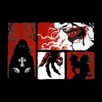 Vampire Panels - Horror T Shirt - design