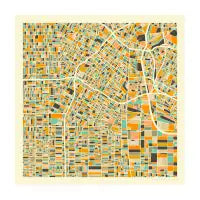 LOS ANGELES MAP Fine Art Print - design