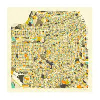 SAN FRANCISCO MAP Fine Art Print - design