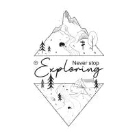 Never Stop Exploring - design