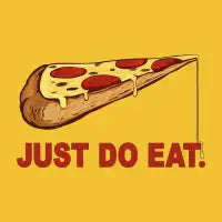 Pizza say Just Do Eat. - design
