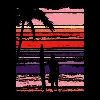 Sunset Surfer Stripes - design