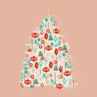 Shiny Ornaments Christmas Tree - design