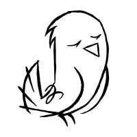 The demure bird - design