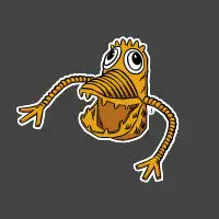 Monster Puppet Tee - orange - design