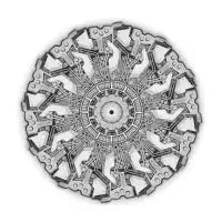 tech mandala #1, wall - design