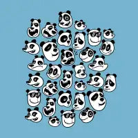 Panda Pattern Blue - design