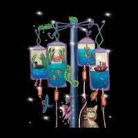 Kitty and IV Pole T-Shirt - design