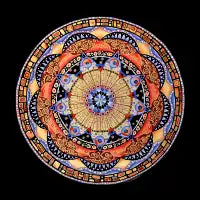 Klimt Inspired Mandala - design