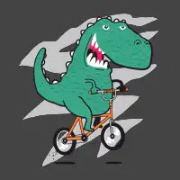 T-Rex on a BMX - design