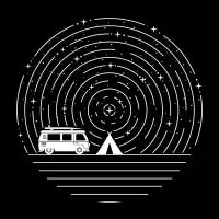 Camping under the stars - design