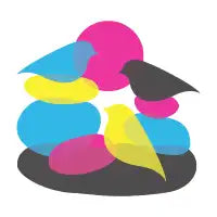 CMYK birds sunset - design